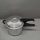 IMUSA 7 Quart Stovetop Aluminum Presure Cooker with safety valves for risk-free opening