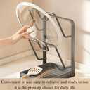 Kitchen Pot Lid Storage Rack, Pot Lid Holder With Tray,Multifunctional Storage Rack With Detachable Drip Tray For Easy Storage, Cloth Rack, Spoon Rack, Space Saving.