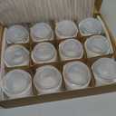 Baby Food Storage Containers,12 Pack Baby Food Containers with Lids,6 oz Glass Baby Food Jars,Small Snack Containers for Toddlers,Thickened Baby Food Storage Containers for Infant and Baby