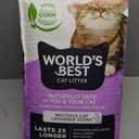 WORLD'S BEST CAT LITTER Multiple Cat Lavender Scented 32-Pounds - Natural Ingredients, Quick Clumping, Flushable, 99% Dust Free & Made in USA - Calming Fragrance & Long-Lasting Odor Control