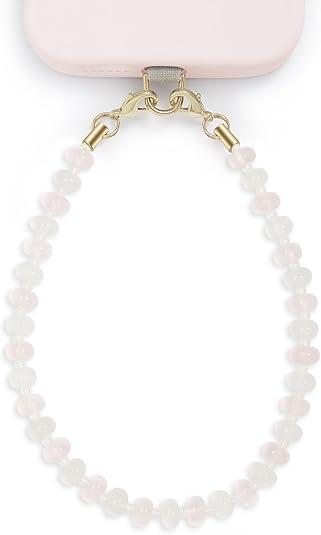 Posadina Natural Stone Phone Charm, Beaded Healing Phone Wrist Strap, Handmade Cellphone Chain Lanyard with Tether Tab