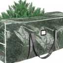 BALEINE 9 ft Christmas Tree Storage Bag, Heavy Duty Extra Large Artificial Christmas Tree Bag with Reinforced Handles and Dual Zippers Wide Opening (Transparent, 9 ft)