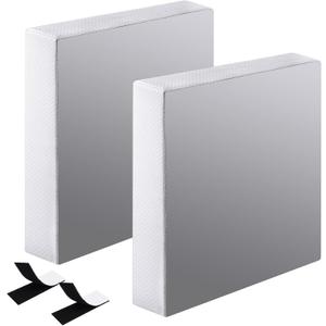 2 Pack RV Vent Insulator 14"x14"x3" RV Skylight Cover with Reflective Surface, Waterproof RV Vent Covers Skylight Shade Energy Savings Sunroof Fits for 14 Inch x 14 Inch RV Camper Vents