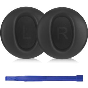 Aiivioll Noise Earpad for Wyze Headphones Replacement Ear Pads, Headphone Protective Pads, Ear Pad Cushions Made of Soft Protein Leather with Memory Foam, Sound Isolating (Black)
