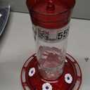More Birds Bird Health Diamond Hummingbird Feeder, 30oz, Red