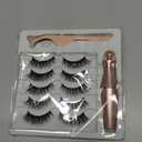 Magnetic Eyelashes with Eyeliner Natural Look Magnetic Lashes with Applicator No Glue Needed Cat Eye Lash Wispy Magnet Lash 5 Pairs with Magnet Eyeliner