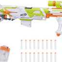 NERF Longstrike Modulus Toy Blaster with Barrel Extension, Bipod, Scopes, 18 Elite Darts & 3 Six-Clips