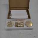 30 Pcs Gold Candlestick Holders with LED Flameless Candles Bulk Includes 15 Metal Candle Holders and 15 Battery Operated Candles for Wedding Table Centerpieces Home Decor