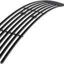 APS Compatible with Nissan Murano 2003-2008 Lower Bumper Stainless Steel Black 8x6 Horizontal Billet Front Grill Grille Insert N66486J