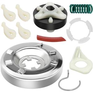 2026 Upgrade 285785 Washer Clutch Assembly Kit & 285753A Motor Coupling Kit & 4pcs 80040 Washer Agitator Dogs by Beaquicy - Fit for Kenmore Whirlpool Roper Washer - Replace 285331, 3351342, 3946794