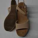 SHIBEVER Women's Wedge Platform Sandals: Espadrille Dressy Comfortable Summer Open Toe Ankle Strap Buckle Women Sandal 8.5