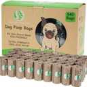 GREENER WALKER Poop Bags for Dog Waste-540 Bags,Extra Thick Strong 100% Leak Proof Dog waste Bags (Brown)