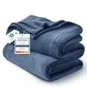 Bedsure GentleSoft Fleece Blanket Twin Size Mineral Blue - 300GSM Lightweight Plush Fuzzy Cozy Soft Warm Blanket for Bed, Sofa, Couch, Travel, Camping, 60x80 inches