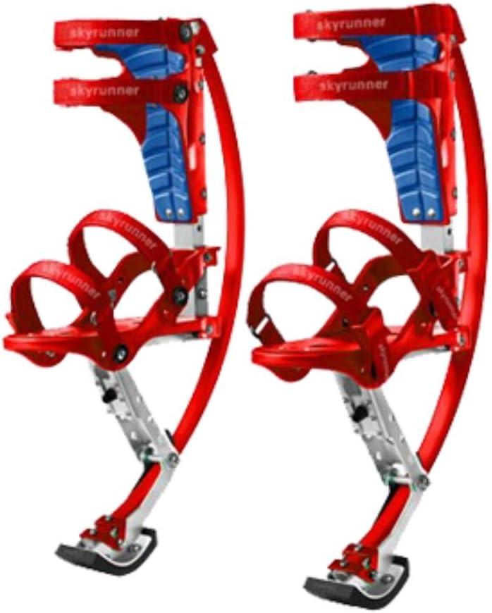 Iconiciris Kids/Child Youth Kangaroo Shoes Jumping Stilts Fitness Exercise (66-110lbs/30~50kg)(red)