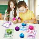 AuroTops Valentines Day Cards for Kids,24 Pack Stretchy Ball with Cute Valentine's Cards,Squeeze Toys Fidget Toys Bulk for Valentine Party Favors for Boys & Girls,Valentines Day Exchange Gifts