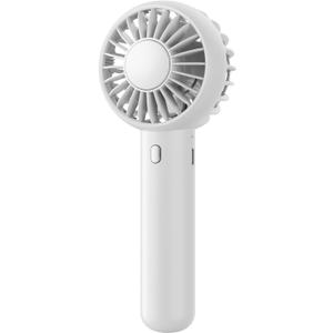 Gaiatop Mini Portable Fan, Small and Powerful, Cute Design 3 Speed Personal Handheld fan and Desktop with Base, Lightweight USB Rechargeable for Travel Lash Makeup Girl Women Summer Gift White