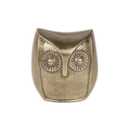 3 Piece Brass Metallic Owl Set