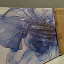 Blue Floral Canvas Wall Art For Living Room Abstract Flower Prints Painting, 48"L x 24"W