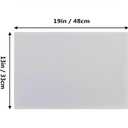 Home Brilliant White Placemats Set of 4 Cloth Placemat Decorations Heat Resistant Washable Place Mats Set of 4 for Wedding Birthday Party, White
