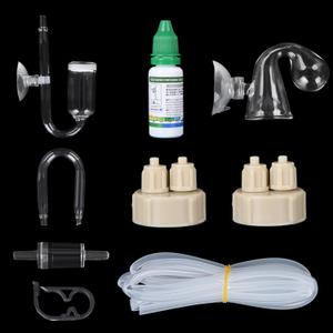 CO Level Indicator Reagent for Aquarium Fish Tank Test Kits Glass Aquarium Water C02 Drop Checker Container DIY CO2 Reactor Bottle caps Kits and so on