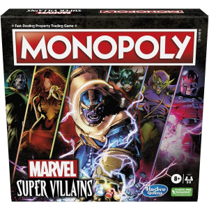 Monopoly: Marvel Super Villains Edition Board Game for Families and Kids Ages 8 and Up, Marvel Game for 2-6 Players