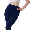 2 x DUCMODA Women's 70D Semi-Opaque Tights High Waist Solid Soft Stretch Pantyhose (Blue)