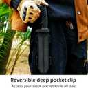 2 x Fixed Blade Knife with Kydex Sheath Durable Stainless Steel Survival Hunting Knives for Outdoor Use (KP004)