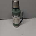 Stanley Heritage Classic Vacuum Bottle with Handle 1.1 qt | Wide Mouth w/Leakproof Cup Lid | Keep Drinks Hot or Cold | Insulated Stainless Steel Thermal Bottle | BPA-Free | Hammertone Green (35.2 Ounces)