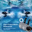 Motorized Pool Float with Canopy, Rechargeable Dual Motor Electric Lounge Raft for Pool & Lake, PRO Motorized Pool Float with Canopy