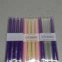 Nuanchu 10pcs Beeswax Advent Taper Candles Natural Beeswax Candle 10 Inch x 7/8 Inch Advent Table Decoration Handmade Smokeless Unscented Taper Candle for Xmas Holidays Celebration Church Wreath Decor