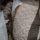 Boho Queen Quilt Set, Striped Fall Soft Bedspreads, Brown