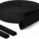 Hanaive 26 ft Nylon Hydraulic Hose Protector Sleeve Tig Torch Cable Cover Black Protective Cover Hose Sheath Hydraulic Wrap Cutting Wire Sheath Sleeve Management Wrap for Cord Tig (2 Inch Id)
