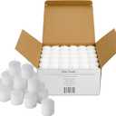 Bulk Pack of 72 White Votive Candles - Box of 72 Unscented Bulk Candles - 15 Hour Burn Time - for Weddings, Restaurants, Parties, Spa and Decorations.