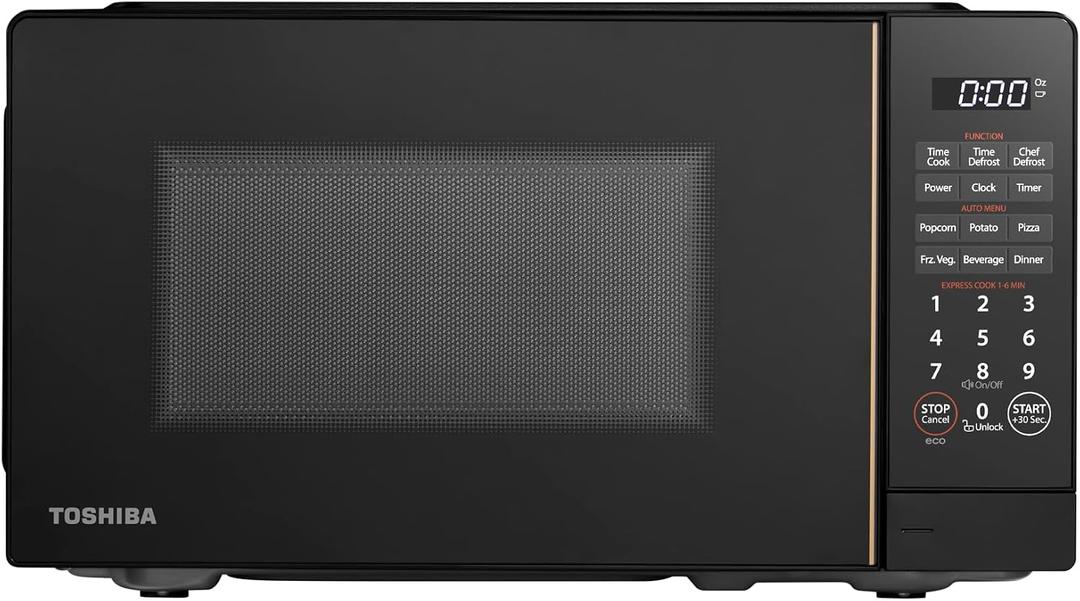 TOSHIBA Countertop Microwave Oven, 0.7 Cu.Ft, 700W, Black