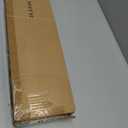 Cordless Vinyl Mini L Blinds 25" W x 64" H, 1" Slat White Horizontal Windows L Blind for Door, Shades, Camper, Light Filtering, Interiors, Arrive 1/2 Inch Narrower Indoor