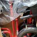 Lightweight Expedition Transport Wheelchair with Hand Brakes, Red | Transport Wheelchair Featuring Lightweight Expedition Frame with Hand Brakes for Safety Daily for Everyday Use,  Red
