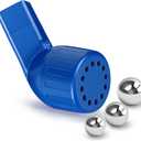 Flutter Valve, Breathing Exercise Device for Lungs, Natural Clearance, Breathing Trainer (Dark Blue)