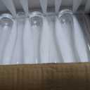 Hewory Glass Bud Vases for Centerpieces Set of 36, Handmade Modern Clear Small Skinny Decorative Single Flower Vase, Minimalist Slim Floral Vase for Home Wedding Party Events Table Decor, 9.64"