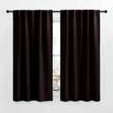NICETOWN RV Curtains for Camper Windows - (Toffee Brown Color) 42x50 Inch, 2 Panels Set, Thermal Insulated Room Darkening Blackout Drapes/Draperies with Rod Pocket & Back Tab for Half Window