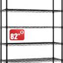 Finnhomy 9-Tier Wire Shelving Unit Adjustable Steel Wire Rack Shelving, 14x36x82 Inches 9 Shelves Metal Storage Rack, Pantry Shelves for Storage, Metal Garage Shelves with NSF Certified, Black