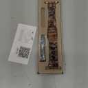 V-MORO Resin Bands Compatible with Apple Watch Series 8/9/10/11 Band 46/45/44/42mm Rose Gold Buckle Fashion Lightweight iPhone Watch Strap Wristband for iwatch Series 7/SE/6/5/4/3/2/1(Golden Brown)