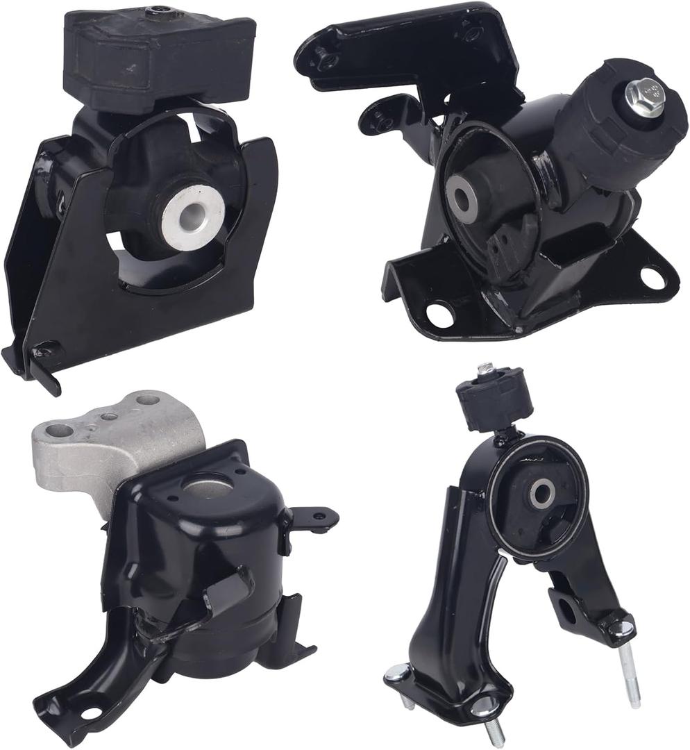 KUSATEC 4PCS Engine Motor Mount & Transsmission Mount Set Compatible with Pontiac Vibe 2009 2010; Toyota Corolla Matrix 2009 2010 2011 2012 2013, Replacement for A62015 A62023 A62027 A62022