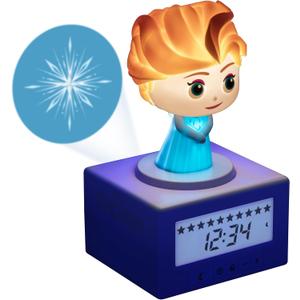 Paladone Disney Elsa Frozen Sleep Training Alarm Clock - Officially Licensed Disney Merchandise, Night Light for Girls, Bedroom, Nursery