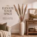 Wavwavw 4 Stem 4ft Artificial Pampas Grass Tall Reed Grass Decor,Gold Grey