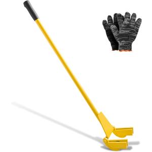 VEVOR Pallet Buster Tool with 41 Carbon Steel Handle, Heavy Duty Wrecking Pry Bar, Articulating Head Deck Board Removal Tool for Non-Damaging Wooden Pallet & Deck Removal