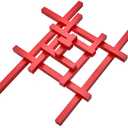 Kghios Montessori Long Red Rods Montessori Sensorial Toys Material for Toddlers Children Kids Educational Tools Preschool Learning (5CM-50CM), Small