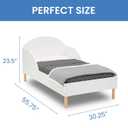 Delta Children Reese Toddler Bed - Greenguard Gold Certified, Bianca White