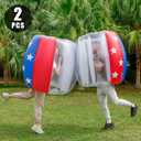 Bumper Balls 2 PCS, Inflatable Bubble Balls Dia 4FT/5FT(1.2m/1.5m) Human Hamster Balls for Adults Teens