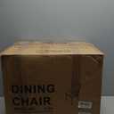 COLAMY Upholstered Dining Chairs Set of 4, Modern Kitchen Chairs with Back, Fabric Side Chair with Wood Legs for Dining Room Restaurant, Light Grey