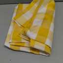 Cupuamon 2 Pack Waterproof Polyester Fabic Rectangle Checkered Tablecloth60x102 Outdoor Table ClothOil Stain Prevention Table Cloth for Pinics and PartiesYellow and White